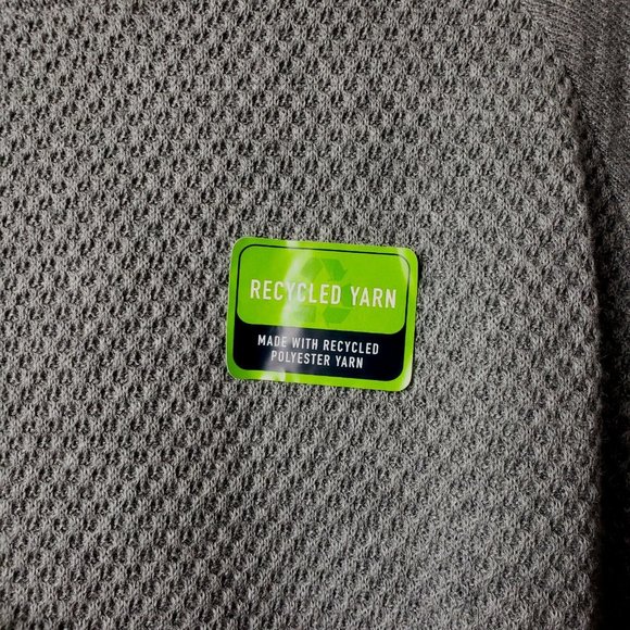 Chaps Men's Pullover Sweater Size M Gray Weekday Ready Recycled Yarn - Picture 3 of 6